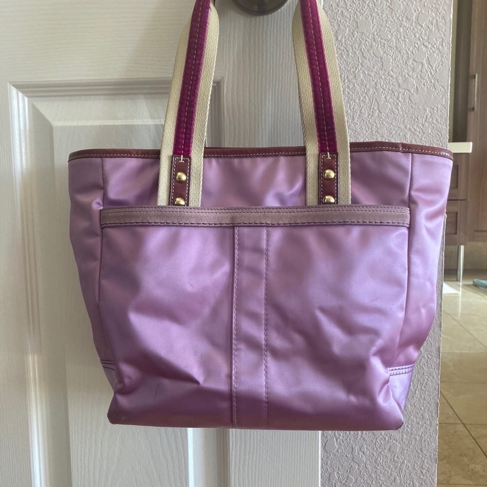 lavender Coach purse